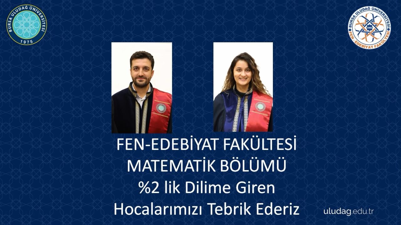 Hocalarımızın "Dünyanın En Etkili %2'lik Bilim İnsanları" Sıralaması Başarısı